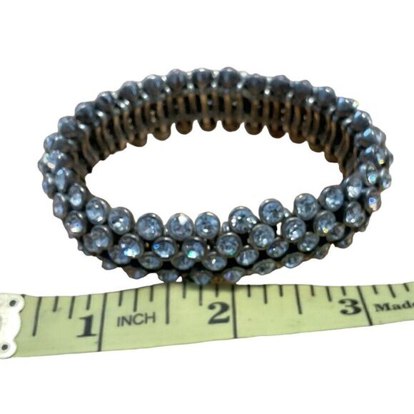 J. Crew Round Chrystal and Pewter’ Setting Bracelet - Picture 2 of 4